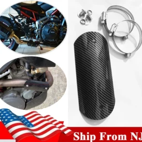 Motorcycle Exhaust Muffler Pipe Heat Shield Cover Protector Guard with Accessories