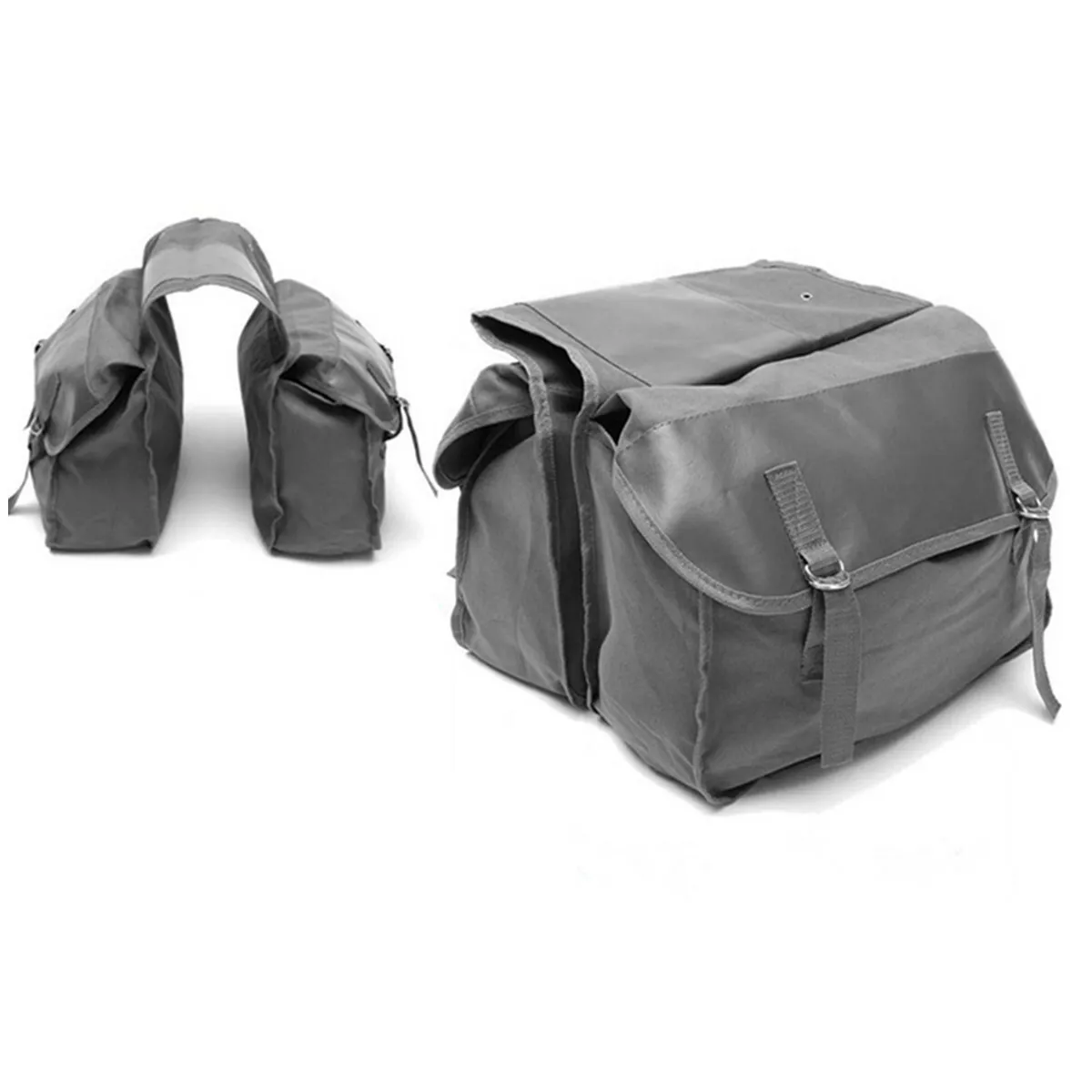 Accessory Motorcycle Saddle Bag Side Saddlebags Trunk Luggage Tool Bag Black - Image 2