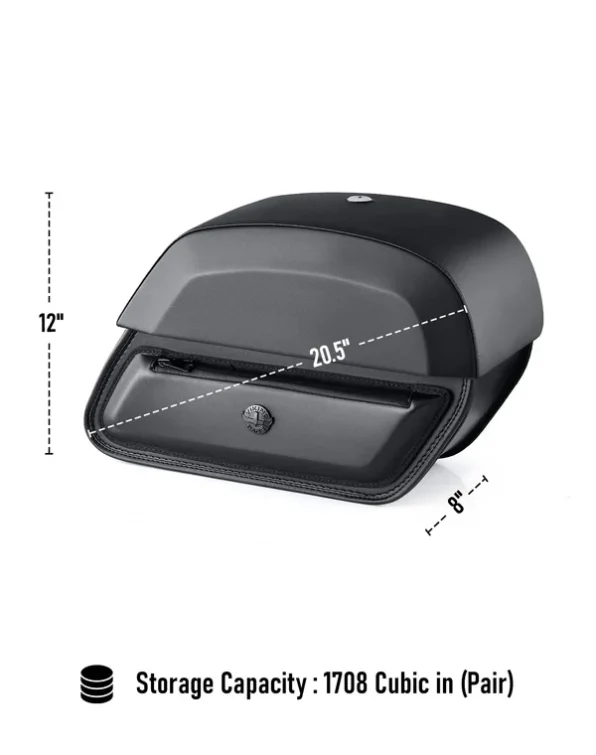 Harley-Davidson DYNA Low rider EFI FXDLI 28L - Baelor Medium Quick Mount Motorcycle Saddlebags 2000-2009