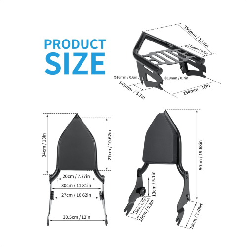 Harley-Davidson Electra Glide CVO Ultra Classic FLHTCUSE4  Sissy Bar Luggage Rack 2009