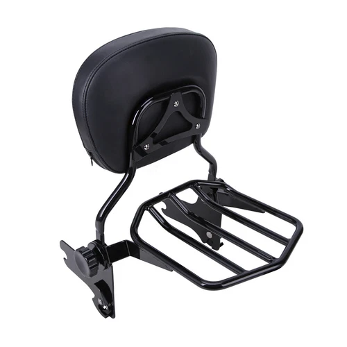 Harley-Davidson Electra Glide Classic EFI FLHTCI Adjustable Sissy Bar Backrest With Rack 1997-2008