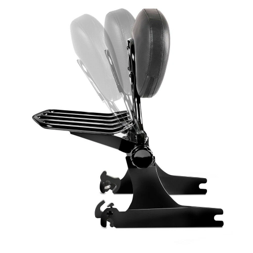 Harley-Davidson Electra Glide Classic EFI FLHTCI Adjustable Sissy Bar Backrest With Rack 1997-2008