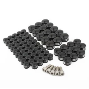 Harley-Davidson Electra Glide Police FLHTP 75pcs Black Engine Bolt Cover Cap 2010-2014