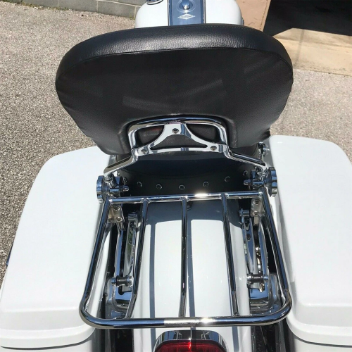 Harley-Davidson Electra Glide Police FLHTP Adjustable Backrest Sissy Bar Luggage Rack 2010-2014