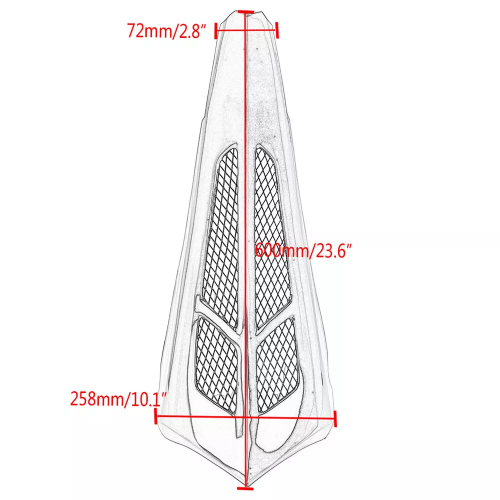 Harley-Davidson Electra Glide Police FLHTP Chin Spoiler Mudguard Kit 2010-2013