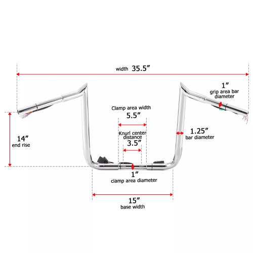 Harley-Davidson Electra Glide Police FLHTP Handlebar 2010-2013