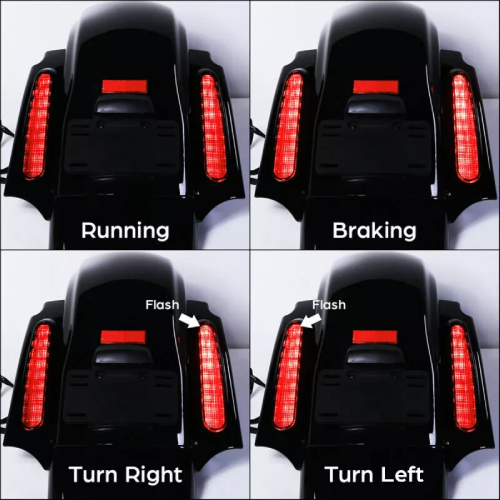 Harley-Davidson Electra Glide Police FLHTP Rear Fender with LED System 2010-2013