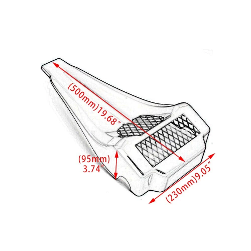 Harley-Davidson Electra Glide Ultra Classic Firefighter SE FLHTCU Front Chin Fairing Mudguard Kit 2008-2013