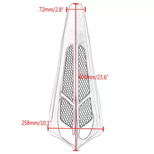 Harley-Davidson Electra Glide Ultra Limited FLHTK Front Chin Fairing Mudguard Kit 2010-2013