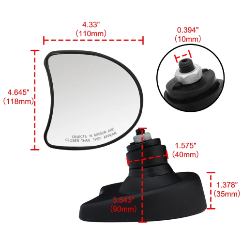 Harley-Davidson Electra Glide Ultra Limited FLHTK Pair Rearview Mirrors 2010-2013