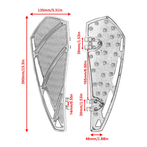 Harley-Davidson Electra Glide Ultra Limited FLHTK Rider Footboard 2010-2024