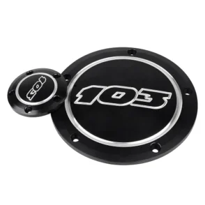 Harley-Davidson Electra Glide CVO Ultra Classic FLHTCUSE5 Black Derby Timing Cover with Gasket 2010