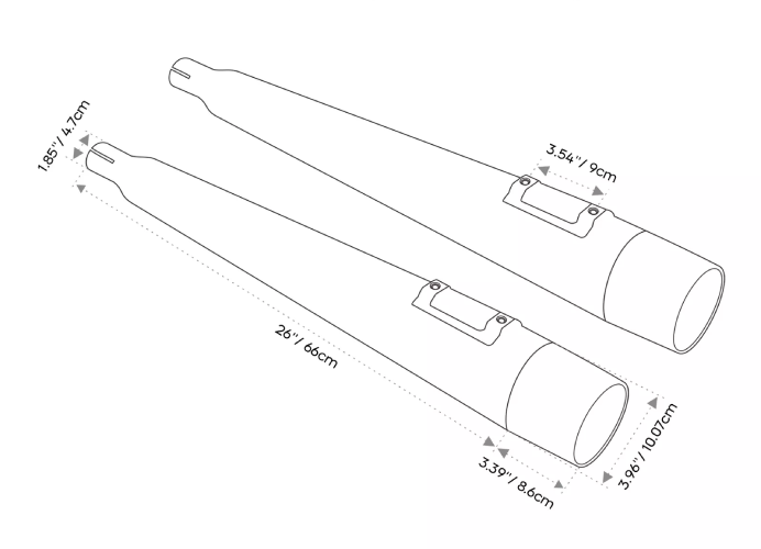 Harley-Davidson Electra Glide CVO Ultra Classic FLHTCUSE5 Exhaust 4" Slip On Mufflers 2010