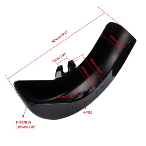 Harley-Davidson Electra Glide CVO Ultra Classic FLHTCUSE5 Front Fenders with Mounting 2010