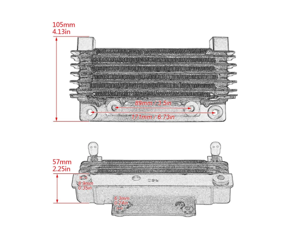 Harley-Davidson Electra Glide CVO Ultra Classic FLHTCUSE5 Oil Cooler Radiator 2010