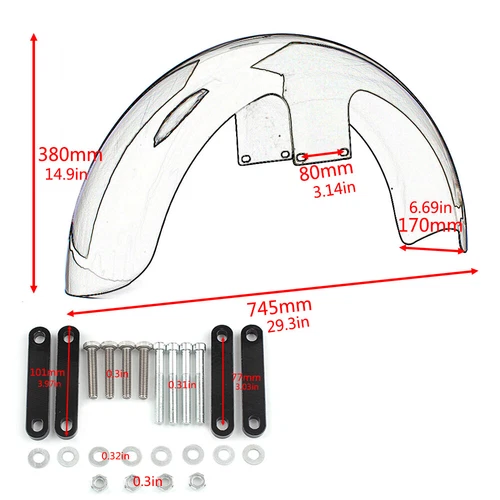 Harley-Davidson Electra Glide CVO Ultra Classic FLHTCUSE6 Front Fenders wtih Mounting 2011