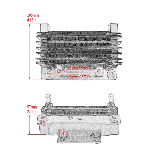 Harley-Davidson Electra Glide CVO Ultra Classic FLHTCUSE6 Oil Cooler Radiator 2011