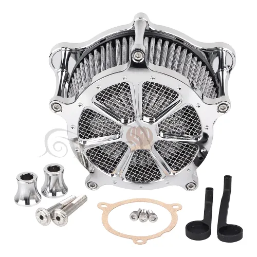 Air Cleaner / Intake Filter Kit: high-flow air cleaner for better throttle response (Electra Glide example).