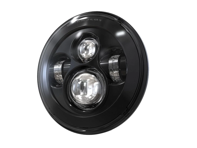 7″ LED Headlight Kit — example product: Harley 7" LED headlight (fits many Electra Glide / Touring models). $68–$120 depending on variant.