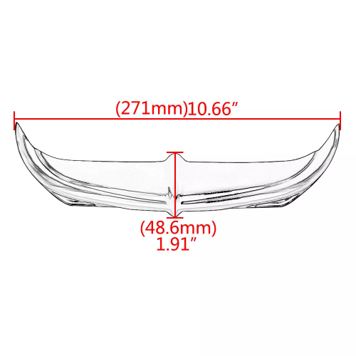 Harley-Davidson Electra Glide Ultra Classic Peace Officer SE EFI FLHTCUI Batwing Brow Fairing Accent Trim 2006-2007