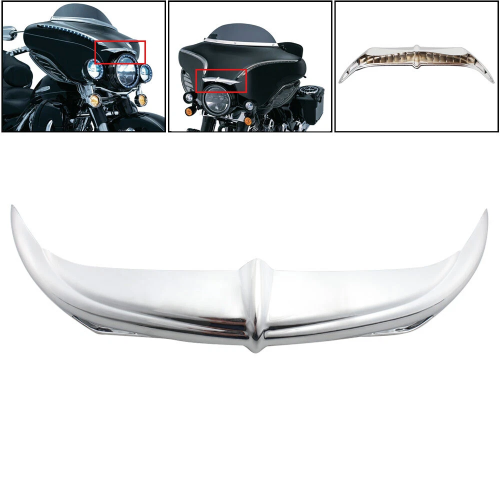 Harley-Davidson Electra Glide Ultra Classic Peace Officer SE EFI FLHTCUI Batwing Brow Fairing Accent Trim 2006-2007
