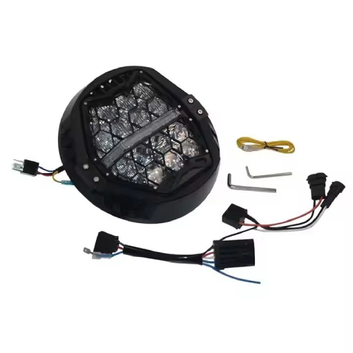 Harley-Davidson Electra Glide Ultra Classic Peace Officer SE FLHTCU 7" LED White DRL Headlight 2008-2013