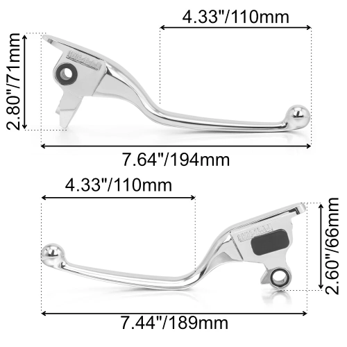 Harley-Davidson Electra Glide Ultra Classic Peace Officer SE FLHTCU Brake Clutch Hand Levers 2008-2013