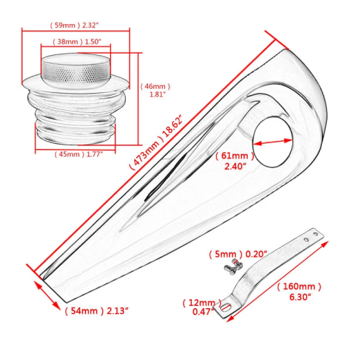 Harley-Davidson Electra Glide Ultra Classic Peace Officer SE FLHTCU Dash Fuel Console Gas Tank Cap Cover Kit 2008-2013