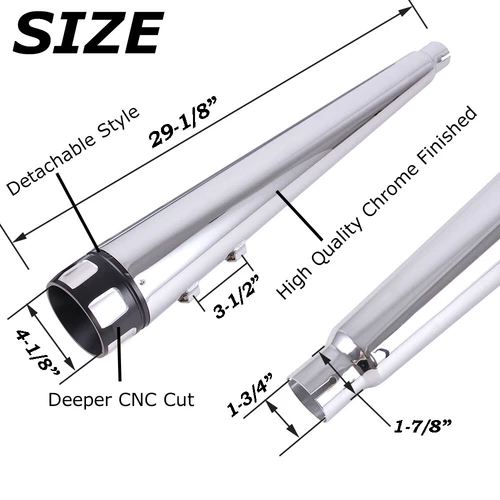 Harley-Davidson Electra Glide Ultra Classic Peace Officer SE FLHTCU Exhaust Mufflers Pipes 2008-2013