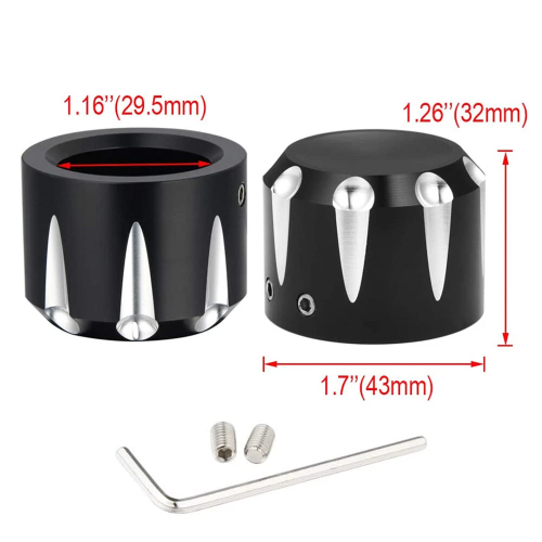 Harley-Davidson Electra Glide Ultra Classic Peace Officer SE FLHTCU Front Axle Cover 2008-2013