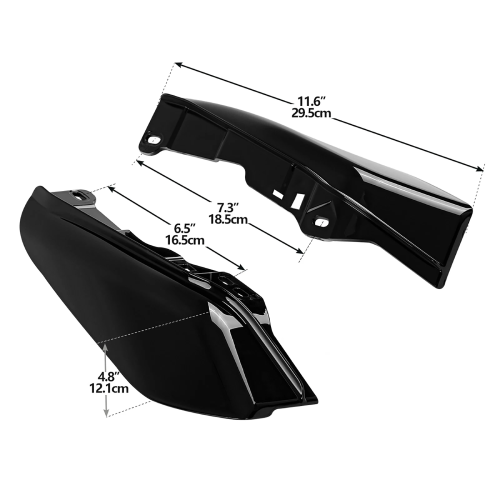 Harley-Davidson Electra Glide Ultra Classic Peace Officer SE FLHTCU Mid Frame Air Deflectors 2009-2013