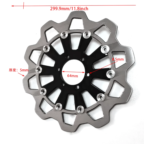 Harley-Davidson Electra Glide Ultra Classic Screamin Eagle Anniversary FLHTCUSE3 Floating Rear Brake Rotor Disc 2008