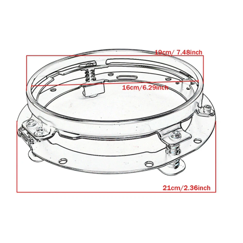 Harley-Davidson Electra Glide Ultra Classic Screamin Eagle Anniversary FLHTCUSE3 Headlight Trim Ring 2008