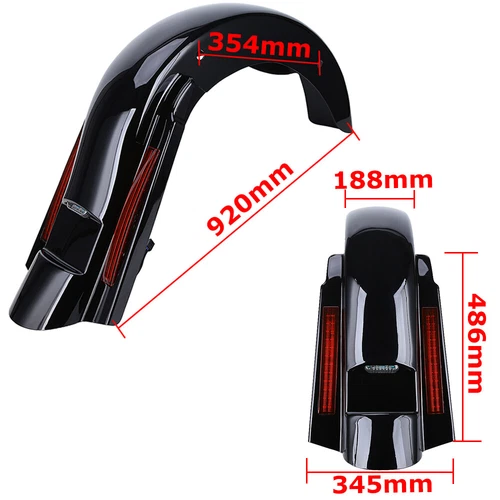 Harley-Davidson Electra Glide Ultra Classic Screamin Eagle Anniversary FLHTCUSE3 Rear Fender with Brake Lights 2008