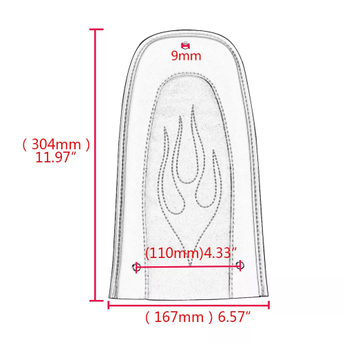 Harley-Davidson Electra Glide Ultra Classic Screamin Eagle FLHTCUSE3 Rear Fender Skin Pad 2008