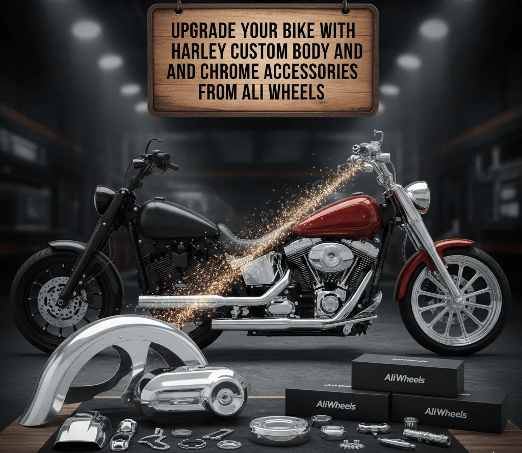 Upgrade Your Bike with Harley-Davidson Custom Body and Chrome Accessories from AliWheels