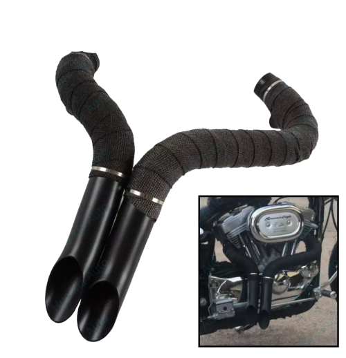 Harley-Davidson Electra Glide Anniversary FLHT 2" LAF Exhaust Pipes with Flange Kit 2003