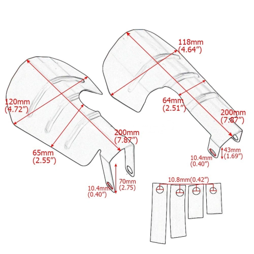 Harley-Davidson Electra Glide Anniversary FLHT Handlebar Hand Guards 2003