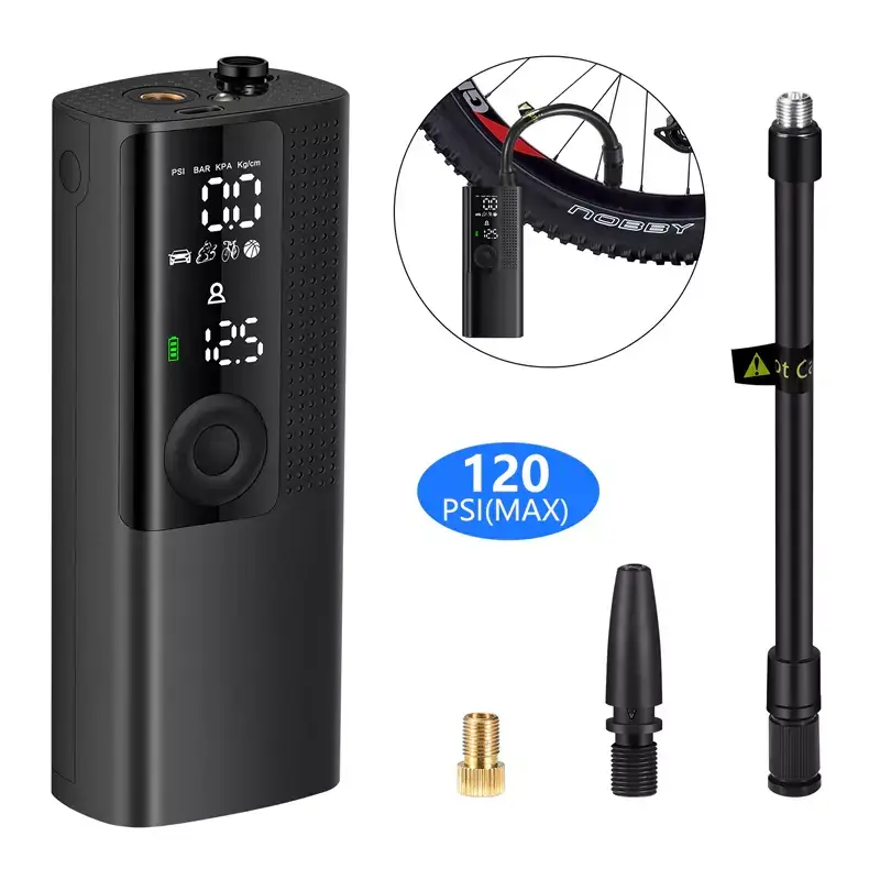 Rechargeable air pump (compact, quick, and portable)