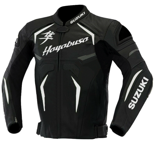 Suzuki Hayabusa Racing Motorbike Leather Jacket