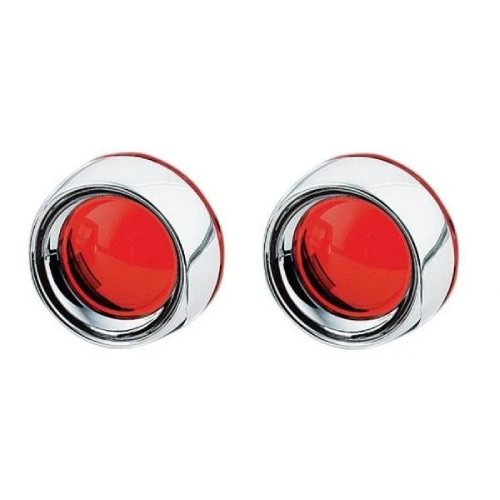 Harley-Davidson DYNA Super Glide T-Sport Anniversary FXDX-T Deep Dish Turn Signal Bezels With Lenses 2003