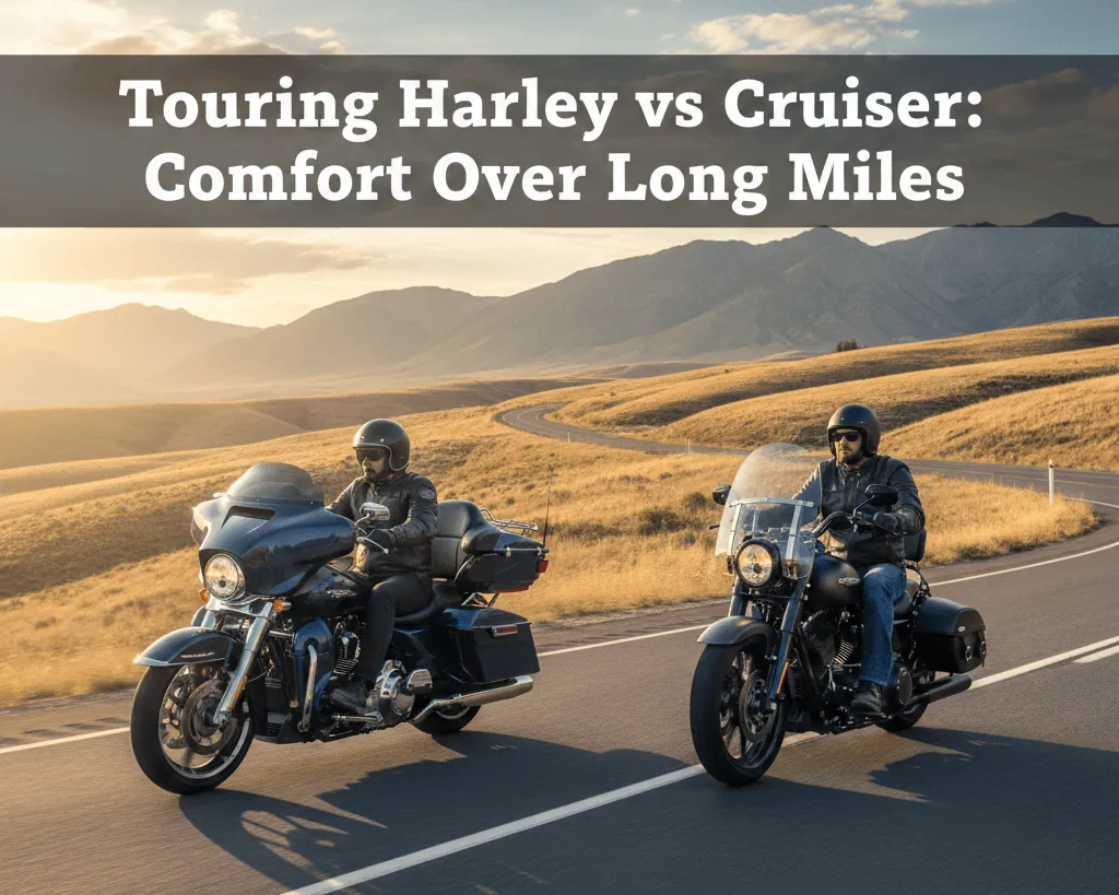 Harley Touring vs Cruiser Comfort Over Long Miles