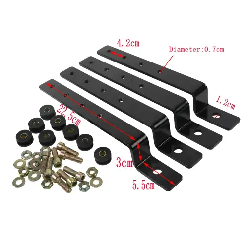 Harley-Davidson DYNA Lowrider FXDL Hard Saddlebag Adjustable Mounting Bracket Kit 2014-2017