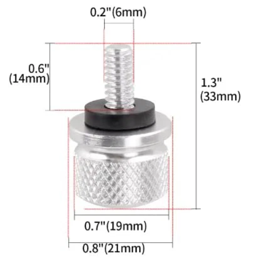 Harley-Davidson DYNA Super Glide T-Sport FXDX-T Rear Seat Bolt Screw 2001-2003