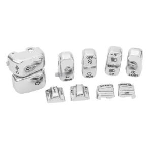 Harley-Davidson Electra Glide FLHT Handlebar Control Switch Housing Cover Buttons Cap Kit 2000-2009