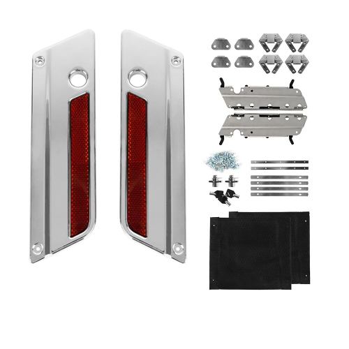 Harley-Davidson Electra Glide FLHT Saddle Bag Latch Lids Hardware Hinge Lock Kit 2000-2009