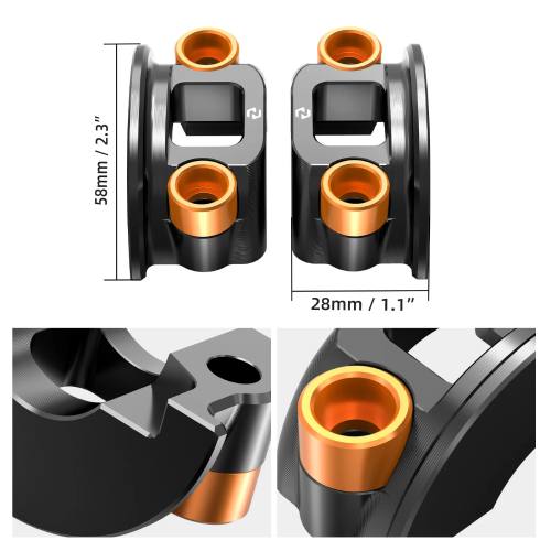 Harley-Davidson DYNA Street Bob FXDB Clutch Brake Control Perch Clamps 2006-2010