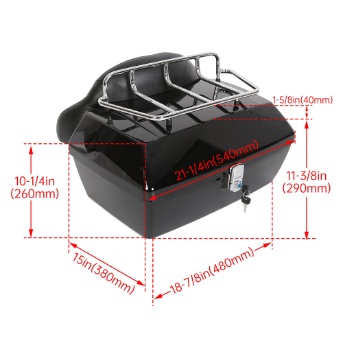 Harley-Davidson DYNA Super Glide FXD Rear Top Box Kit 2000-2001