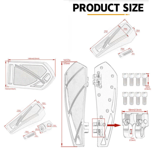 Harley-Davidson Electra Glide Revival Footrest Kit 2021
