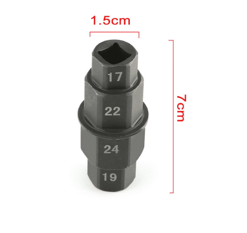 Yamaha Super Tenere XTZ1200 ES Front/Rear Wheel Spindle Drive Socket Removal Tool 2019-2023